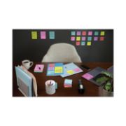 Picture of Post-it® Notes Super Sticky Pads in Miami Colors, 3 x 3, 90/Pad, 12 Pads/Pack