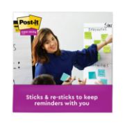 Picture of Post-it® Notes Super Sticky Pads in Miami Colors, 3 x 3, 90/Pad, 12 Pads/Pack