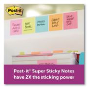 Picture of Post-it® Notes Super Sticky Pads in Miami Colors, 3 x 3, 90/Pad, 5 Pads/Pack