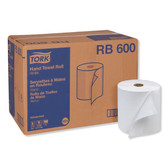 Picture of Tork® Advanced Hardwound Roll Towel, One-Ply, White, 7 9/10" x 600ft, 12/Carton