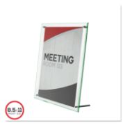 Picture of deflecto® Superior Image Beveled Edge Sign Holder, Acrylic, 8 1/2 X 11 Insert, Clear