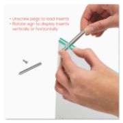 Picture of deflecto® Superior Image Beveled Edge Sign Holder, Acrylic, 8 1/2 X 11 Insert, Clear