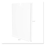 Picture of deflecto® Superior Image Cubicle Sign Holder, 8 1/2 x 11 Insert, Clear