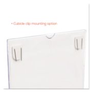 Picture of deflecto® Superior Image Cubicle Sign Holder, 8 1/2 x 11 Insert, Clear