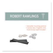 Picture of deflecto® Superior Image Cubicle Sign Holder, 8 1/2 x 2 Insert, Clear