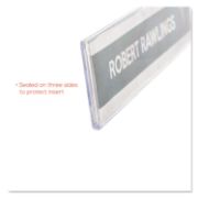 Picture of deflecto® Superior Image Cubicle Sign Holder, 8 1/2 x 2 Insert, Clear