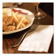 Picture of Tork® Advanced Xtra Soft Dinner Napkin,3-Ply,17x16 1/8,1/8 Fold,Bag-Pack,White,1740/Ct