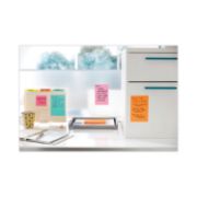 Picture of Post-it® Notes Super Sticky Pads in Miami Colors, 4 x 6, 90/Pad, 3 Pads/Pack