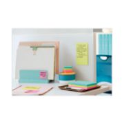 Picture of Post-it® Notes Super Sticky Pads in Miami Colors, 4 x 6, 90/Pad, 3 Pads/Pack