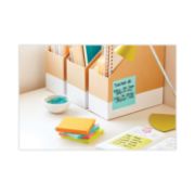 Picture of Post-it® Notes Super Sticky Pads in Miami Colors, Lined, 4 x 4, 90/Pad, 6 Pads/Pack