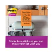 Picture of Post-it® Notes Super Sticky Pads in Rio de Janeiro Colors, (6) 3 x 3 & (3) 4 x 6, 90-Sheet Pads, 9 Pads/PK