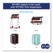 Picture of Tork® Industrial Paper Wiper, 4-Ply, 11 x 15.75, Blue, 375 Wipes/Roll, 2 Roll/Carton