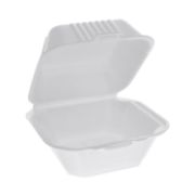 Picture of FOAM HINGED LID CONTAINERS, SANDWICH, 5.75 X 5.75 X 3.25, WHITE, 504/CARTON