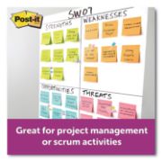 Picture of Post-it® Notes Super Sticky Pads in Rio de Janeiro Colors, 3 x 3, 90-Sheet, 5/Pack