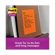 Picture of Post-it® Notes Super Sticky Pads in Rio de Janeiro Colors, Lined, 4 x 6, 90-Sheet, 3/Pack