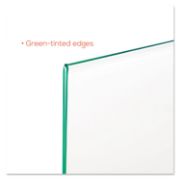 Picture of deflecto® Superior Image Premium Green Edge Sign Holder, Acrylic, 11 x 8 1/2 Insert, Clear