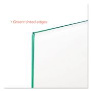 Picture of deflecto® Superior Image Premium Green Edge Sign Holder, Acrylic, 8 1/2 x 11 Insert, Clear