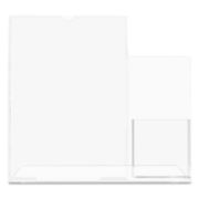 Picture of deflecto® Superior Image Sign Holder With Pocket,  13 1/2w x 4 1/4d X 10 7/8h, Clear