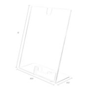 Picture of deflecto® Superior Image Sign Holder With Pocket, 8 1/2w x 4 1/2d X 11h, Clear