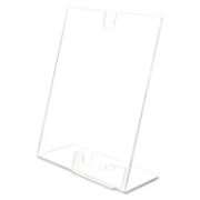 Picture of deflecto® Superior Image Sign Holder With Pocket, 8 1/2w x 4 1/2d X 11h, Clear