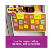 Picture of Post-it® Notes Super Sticky Super Sticky Meeting Notes in Rio de Janeiro Colors, 8 x 6, 45-Sheet, 4/Pack