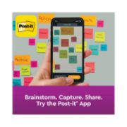 Picture of Post-it® Notes Super Sticky Super Sticky Meeting Notes in Rio de Janeiro Colors, 8 x 6, 45-Sheet, 4/Pack