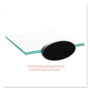 Picture of deflecto® Superior Image Swivel Sign Holder, Clear, 8 1/2 x 11 Insert, Silver