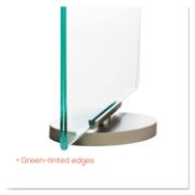 Picture of deflecto® Superior Image Swivel Sign Holder, Clear, 8 1/2 x 11 Insert, Silver