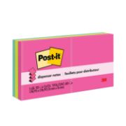 Picture of Post-it® Pop-up Notes Original Pop-up Refill, 3 x 3, Assorted Cape Town Colors, 100-Sheet, 6/Pack