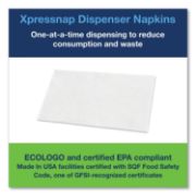 Picture of Tork® Xpressnap Interfold Dispenser Napkins, 1-Ply, Bag-Pack, 13 x 8.5", White, 6000/Carton