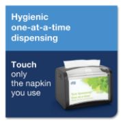 Picture of Tork® Xpressnap Interfold Dispenser Napkins, 1-Ply, Bag-Pack, 13 x 8.5", White, 6000/Carton