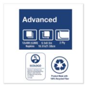 Picture of Tork® Xpressnap Interfold Dispenser Napkins, 2-Ply, 6.5" x 8.5", White, 6000/Carton