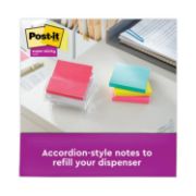 Picture of Post-it® Pop-up Notes Super Sticky Pop-up 3 x 3 Note Refill, Miami, 90/Pad, 10 Pads/Pack
