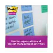 Picture of Post-it® Pop-up Notes Super Sticky Pop-up Recycled Notes in Bora Bora Colors, 3 x 3, 90-Sheet, 10/Pack