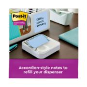 Picture of Post-it® Pop-up Notes Super Sticky Pop-up Recycled Notes in Bora Bora Colors, 3 x 3, 90-Sheet, 6/Pack