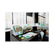 Picture of Post-it® Pop-up Notes Super Sticky Pop-up Recycled Notes in Bora Bora Colors, 3 x 3, 90-Sheet, 6/Pack