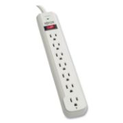 Picture of Tripp Lite STRIKER Surge Suppressor, 7 Outlets, 6 ft Cord, 1080 Joules, Light Gray