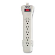 Picture of Tripp Lite SUPER7 Surge Suppressor, 7 Outlets, 7 ft Cord, 2160 Joules, Light Gray