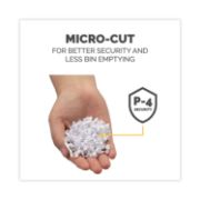 Picture of Fellowes® Powershred LX210 Micro Cut Shredder, 16 Manual Sheet Capacity, White