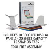 Picture of Durable® Vario Pro Desktop Reference System, 10 Panels, 9 7/8 x 15 1/2 x 6 1/4