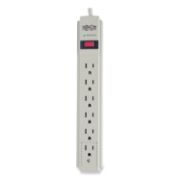 Picture of Tripp Lite TLP604 Surge Suppressor, 6 Outlets, 4 ft Cord, 790 Joules, Light Gray