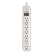 Picture of Tripp Lite TLP725 Surge Suppressor, 7 Outlets, 25 ft Cord, 1080 Joules, Light Gray