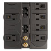 Picture of Tripp Lite TLP810NET Surge Suppressor, 8 Outlets, 10 ft Cord, 3240 Joules, Black