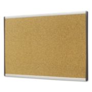 Picture of Quartet® ARC Frame Cork Cubicle Board, 18 x 30, Tan, Aluminum Frame
