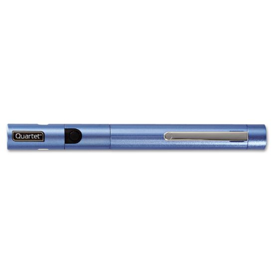 Picture of Quartet® Brilliant Green Laser Pointer, Class 2, Projects 1640 ft, Blue Barrel