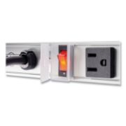 Picture of Tripp Lite Vertical Power Strip, 8 Outlets, 1 1/2 x 24 x 1/2, 15 ft Cord, Silver