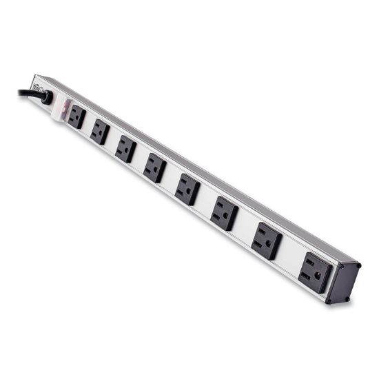 Picture of Tripp Lite Vertical Power Strip, 8 Outlets, 1 1/2 x 24 x 1/2, 15 ft Cord, Silver