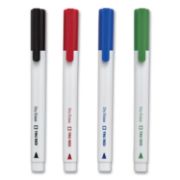 Picture of TRU RED™ Pen Style Dry Erase Marker, Fine Bullet Tip, Assorted Colors, 8/Pack
