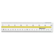 Picture of Westcott® Acrylic Data Highlight Reading Ruler With Tinted Guide, 15" Clear