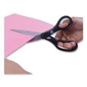 Picture of Westcott® KleenEarth Basic Plastic Handle Scissors, 8" Long, Pointed, Black